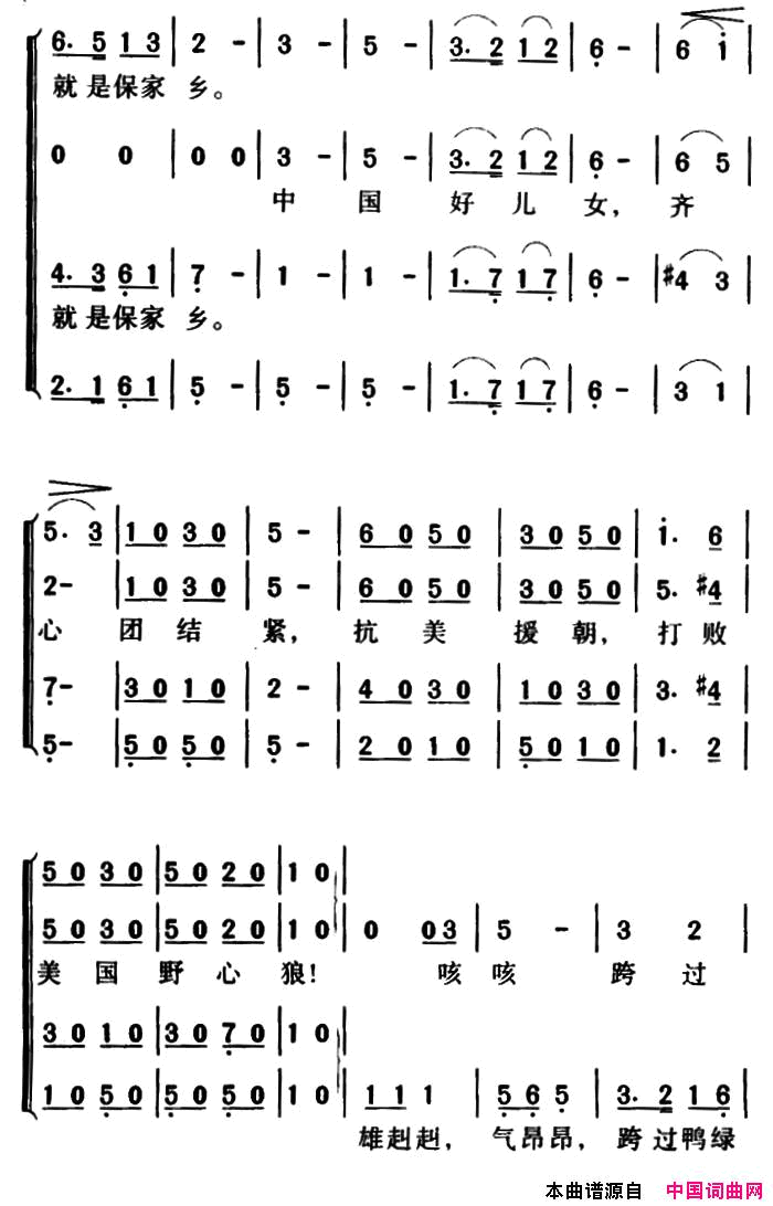 志愿军军歌简谱文字版及其深远影响，志愿军军歌简谱文字版及其深远影响概览