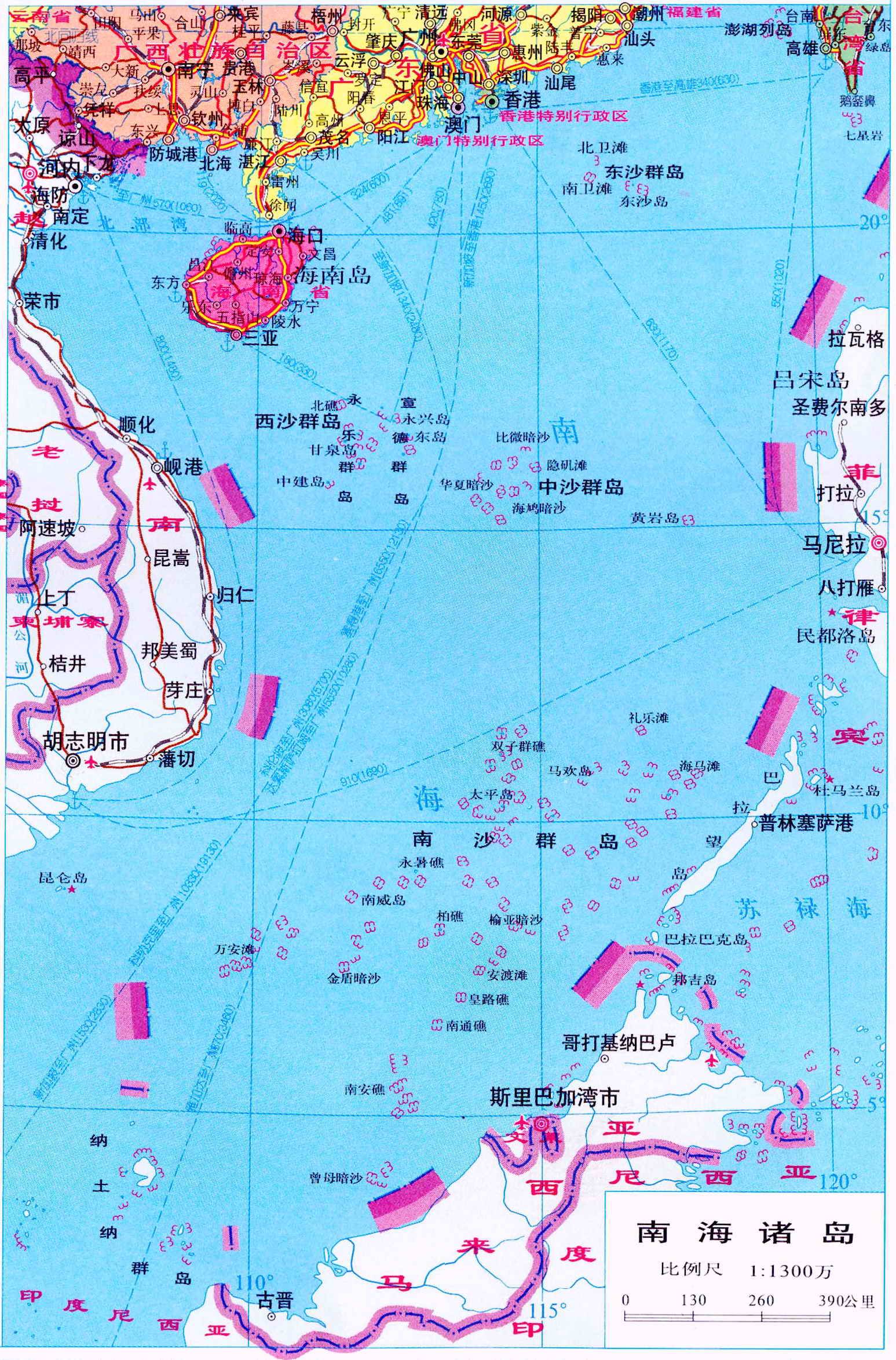南海位置图，揭示南海地理位置的重要性与独特性，南海地理位置的重要性与独特性揭秘，南海位置图解析