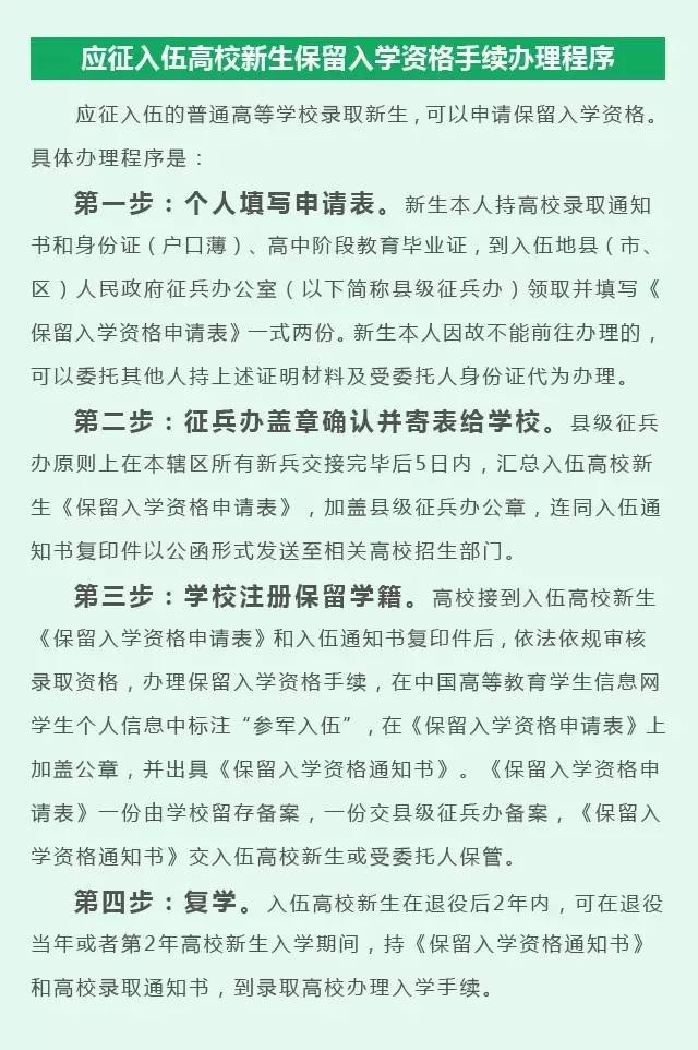 征兵具体流程是怎么样的，征兵具体流程详解