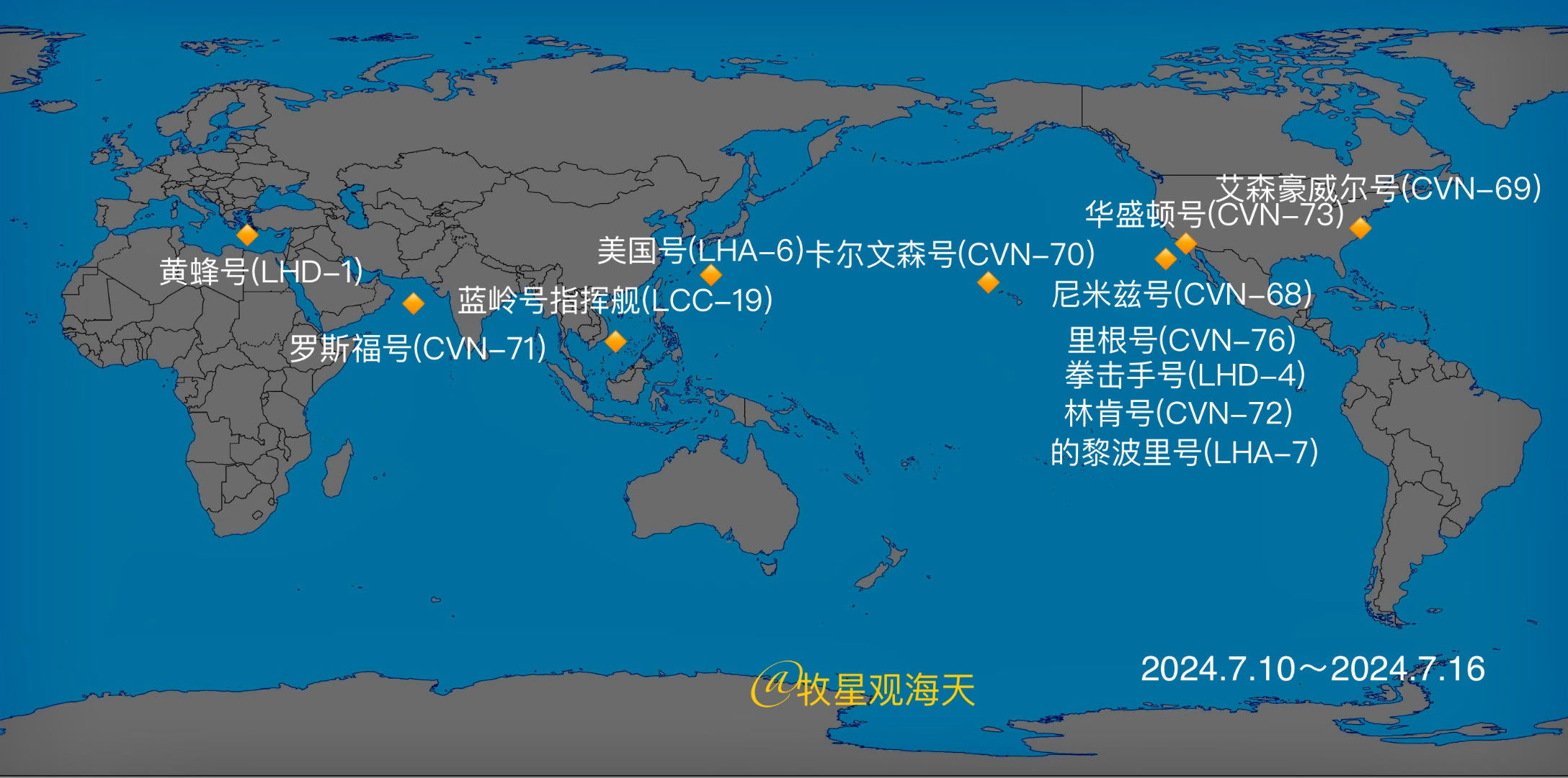 美国航母部署分布图及其战略影响分析，美国航母部署分布图与战略影响深度解析