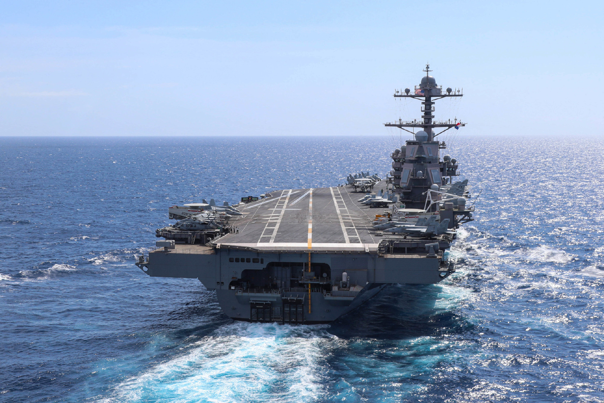 美国海军大西洋舰队福特号航空母舰，探索强大的海上力量，美国海军大西洋舰队福特号航空母舰，强大的海上力量探索