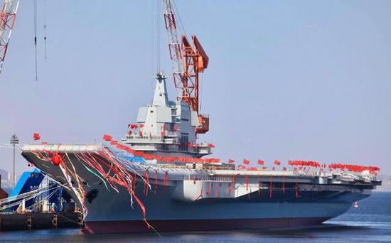 国产航母船体合拢图片，揭示中国海军建设的里程碑时刻，国产航母船体合拢瞬间，中国海军建设里程碑揭秘