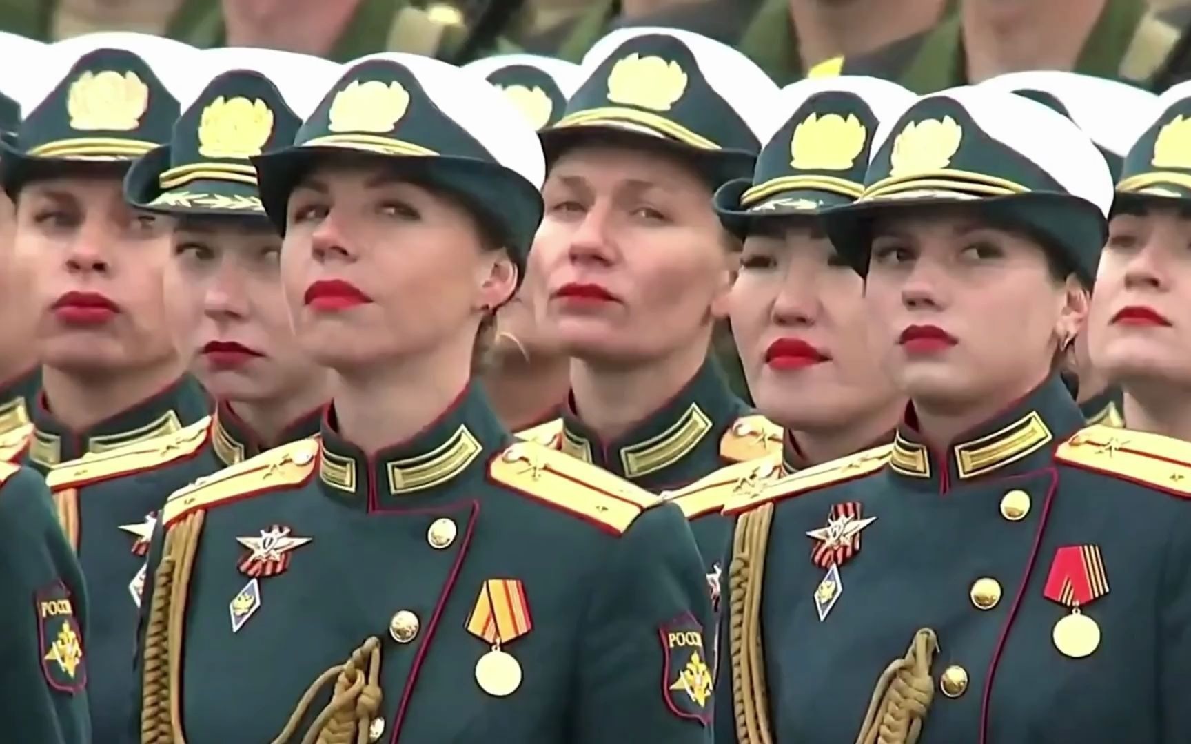 俄罗斯大阅兵女兵方队视频，展现力量与荣耀的瞬间，俄罗斯大阅兵女兵方队，力量与荣耀的展现